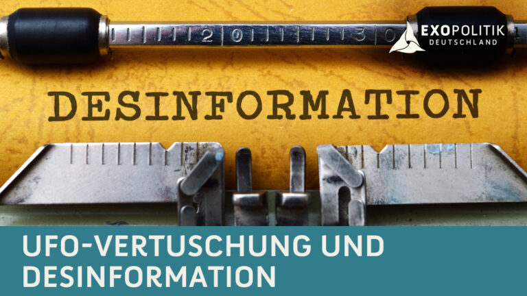 UFO-Vertuschung und Desinformation